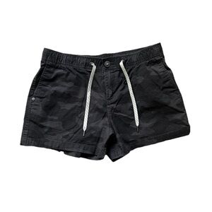 Vuori Womens Ripstop Short Black Camo Size Medium